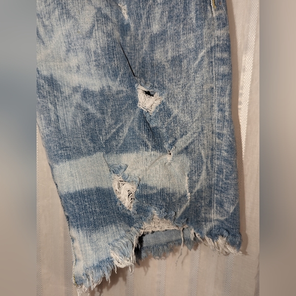 AMERICAN EAGLE OUTFITTERS Denim Shorts Bleached Distressed sz 29 - Picture 12 of 14